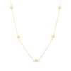 Thumbnail Image 0 of Italian Brilliance™ Diamond-Cut Circle Station Necklace in 14K Gold