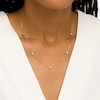 Thumbnail Image 1 of Italian Brilliance™ Diamond-Cut Circle Station Necklace in 14K Gold