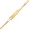 Child's ID Cuban Curb Chain Bracelet in 14K Gold - 6.0"