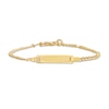 Child's ID Cuban Curb Chain Bracelet in 14K Gold - 6.0"