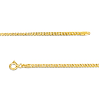 Child's 2.2mm Cuban Curb Chain Bracelet in Hollow 14K Gold - 6.0"