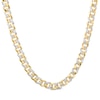 Thumbnail Image 0 of Diamond-Cut 7.8mm Cuban Curb Chain Necklace in Hollow 14K Two-Tone Gold – 20"