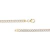 Thumbnail Image 4 of Oro Diamante™ Diamond-Cut 4.5mm Cuban Curb Chain Bracelet in Hollow 14K Two-Tone Gold – 7.5&quot;