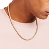 Thumbnail Image 2 of Diamond-Cut 4.5mm Wheat Chain Necklace in Hollow 14K Two-Tone Gold – 22"