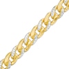 Thumbnail Image 0 of Diamond-Cut 7.8mm Cuban Curb Chain Bracelet in Hollow 14K Two-Tone Gold – 8.5"