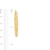 Thumbnail Image 2 of 35.0mm Diamond-Cut Glitter Tube Hoop Earrings in 14K Gold