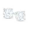 Thumbnail Image 0 of 1.20 CT. T.W. Diamond Solitaire Stud Earrings in 14K White Gold (J/I3)