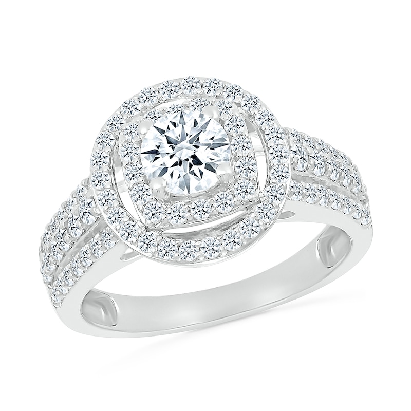 2.45 Ct Round Cut Bridal Wedding Ring Set Diamond Engagement 14k White Gold  Over
