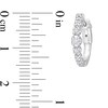 Thumbnail Image 3 of 0.22 CT. T.W. Diamond Hoop Earrings in 14K White Gold