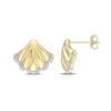 Thumbnail Image 0 of 0.09 CT. T.W. Diamond Seashell Stud Earrings in 10K Gold