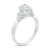 Thumbnail Image 2 of 0.50 CT. T.W. Princess-Cut Diamond Past Present Future® Twist Shank Engagement Ring in 10K White Gold