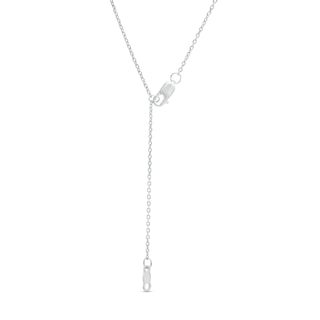 1.00 CT. T.W. Baguette and Round Diamond Twist Necklace in 10K White Gold