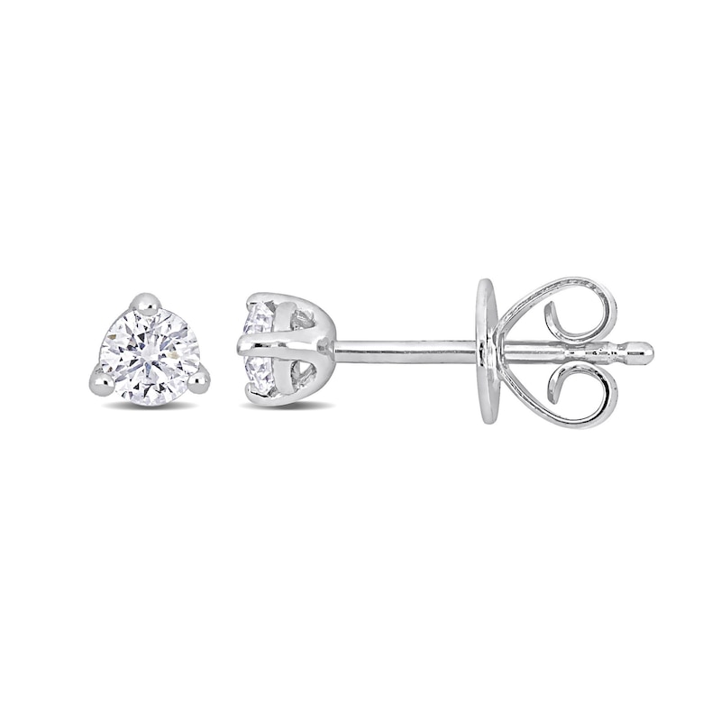 0.24 CT. T.W. Diamond Solitaire Stud Earrings in Platinum|Peoples Jewellers