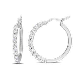 Louis Vuitton Diamond White Gold Hoop Earrings – Opulent Jewelers