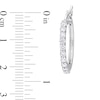 0.99 CT. T.W. Diamond Hoop Earrings in Platinum