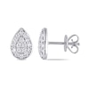 0.35 CT. T.W. Pear-Shaped Multi-Diamond Stud Earrings in 14K White Gold