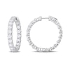 7.82 CT. T.W. Diamond Inside-Out Hoop Earrings in 14K White Gold