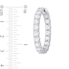 7.82 CT. T.W. Diamond Inside-Out Hoop Earrings in 14K White Gold