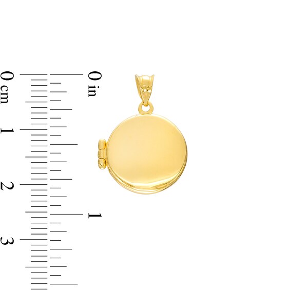 Locket Necklace Charm in 10K Gold