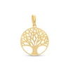 Family Tree Necklace Charm in 14K Gold