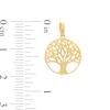 Family Tree Necklace Charm in 14K Gold