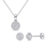 Thumbnail Image 0 of 0.51 CT. T.W. Multi-Diamond Pendant and Stud Earrings Set in Sterling Silver