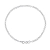 Thumbnail Image 2 of 0.09 CT. T.W. Diamond Interlocking Heart and Infinity Necklace in Sterling Silver - 17"