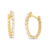 Thumbnail Image 0 of Cubic Zirconia Huggie Hoop Earrings in 14K Gold