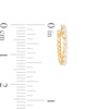 Thumbnail Image 2 of Cubic Zirconia Huggie Hoop Earrings in 14K Gold