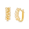 Thumbnail Image 0 of Curb Chain Huggie Hoop Earrings in 10K Gold