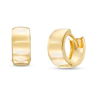 12.0mm Huggie Hoop Earrings in 10K Gold