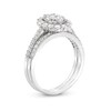 Thumbnail Image 2 of 0.95 CT. T.W. Oval-Shaped Multi-Diamond Frame Bridal Set in 10K White Gold (J/I3)