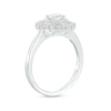 Thumbnail Image 2 of 1.145 CT. T.W. Diamond Double Flower Frame Three Piece Bridal Set in 10K White Gold (J/I3)