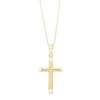 Thumbnail Image 0 of Child's Tube Cross Pendant in 14K Gold - 13"