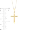 Thumbnail Image 1 of Child's Tube Cross Pendant in 14K Gold - 13"