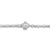 Forever Connected 1.01 CT. T.W. Pear-Shaped Diamond Frame Line Bracelet in 10K White Gold – 7.25"