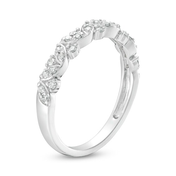 0.23 CT. T.W. Marquise-Shaped Multi-Diamond Alternating Anniversary Band in 10K Gold