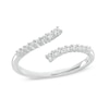 Thumbnail Image 0 of 0.18 CT. T.W. Diamond Graduated Bypass Anniversary Band in 10K White Gold