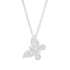 0.15 CT. T.W. Diamond Butterfly Pendant in Sterling Silver