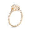 Thumbnail Image 2 of Emmy London 0.80 CT. T.W. Certified Emerald-Cut Diamond Double Engagement Frame Ring in 18K Gold (F/ VS2)