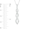 Thumbnail Image 2 of Diamond Accent Twist Pendant in Sterling Silver