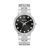 Thumbnail Image 2 of Men's Bulova Crystal Accent Watch with Black Dial and Cross Pendant Box Set (Model: 96K110)