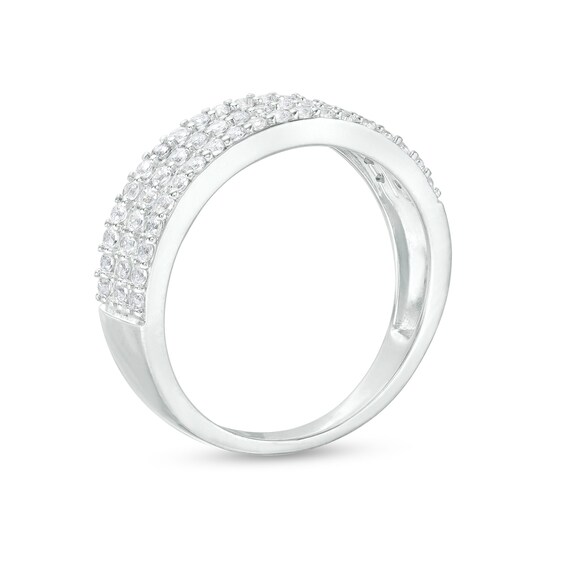 0.45 CT. T.W. Diamond Triple Row Band in 10K Gold