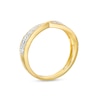 Thumbnail Image 3 of 0.23 CT. T.W. Diamond Multi-Row Twist Shank Band in 10K Gold