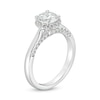 1.38 CT. T.W. Certified Lab-Created Diamond Frame Engagement Ring in 14K White Gold (F/SI2)