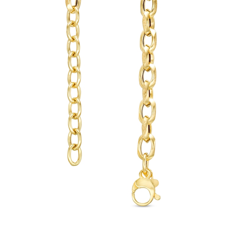 2.2mm Cable Chain Necklace in Hollow 14K Gold