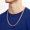 Thumbnail Image 1 of 5.5mm Diamond-Cut Reversible Curb Chain Necklace in Hollow 10K Two-Tone Gold - 24"