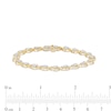 0.95 CT. T.W. Pear-Shaped Multi-Diamond Line Bracelet in 10K Gold