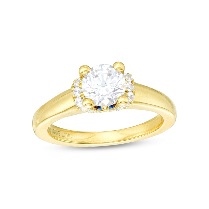 Vera Wang Love Collection CT. T.W. Diamond Collar Engagement Ring in 14K Gold|Peoples Jewellers