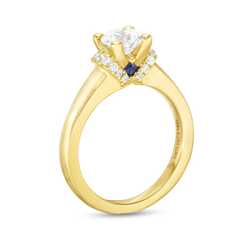 Vera Wang Love Collection CT. T.W. Diamond Collar Engagement Ring in 14K Gold|Peoples Jewellers